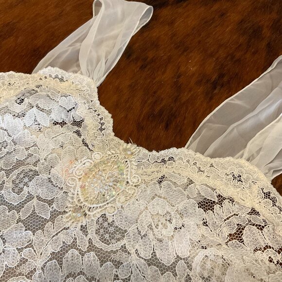 Vintage Intimate Concepts by Terry Russo Lace Lingerie Teddy Bodysuit Size M - Picture 4 of 7